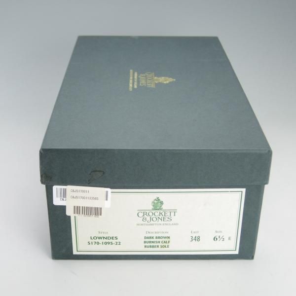 極美品★クロケット&ジョーンズ 6.5E【定価￥96,800-★ダイナイトソール仕様/LOWNDES】348ラスト/ダブルモンク/茶/Crockett&Jones★e867