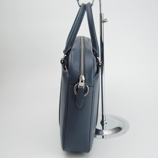 美品★コーチ/COACH【★ブリーフケース/ネイビー】ユニセックス/メンズ&レディース/ビジネス/バッグ/紺/革/鞄★N5573