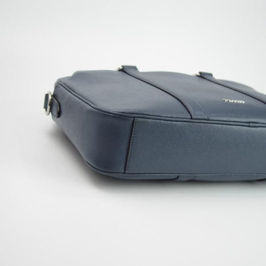 美品★コーチ/COACH【★ブリーフケース/ネイビー】ユニセックス/メンズ&レディース/ビジネス/バッグ/紺/革/鞄★N5573
