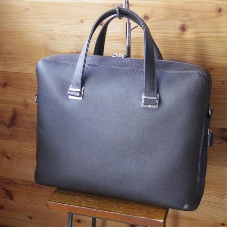 極上★ダンヒル/dunhill【定価￥156,600-★ボードン/BOURDONコレクション】メンズ/ビジネス/バッグ/ブリーフケース/濃茶/革/鞄★N5575