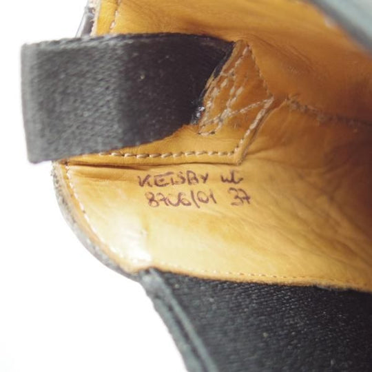 極美品★チャーチ(レディース) SIZE 37【定価￥96,800-★KETSBY WG/サイドゴアブーツ】ポリッシュドバインダーカーフ/黒/Church's★e871