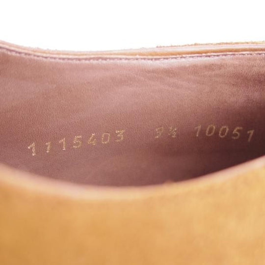 極上★(スペイン製)カルミナ SIZE 9.5【定価￥72,600-★セミブローグ/10051】RAINラスト/スエード/茶/メンズ/CARMINA★e872