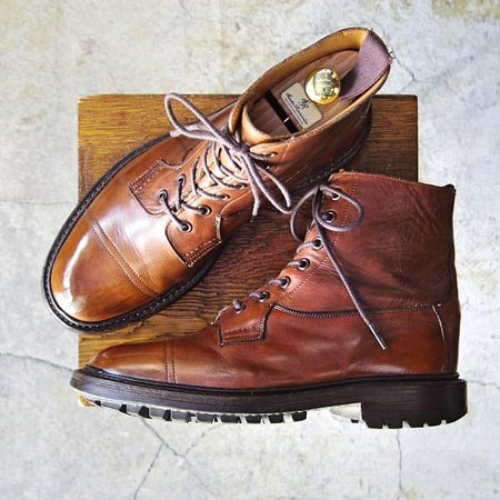 極上★トリッカーズ SIZE 7.5【コマンドソール仕様★カントリーブーツ/GRASSMERE】M6895/カーフ/茶/メンズ/Tricker's★e874