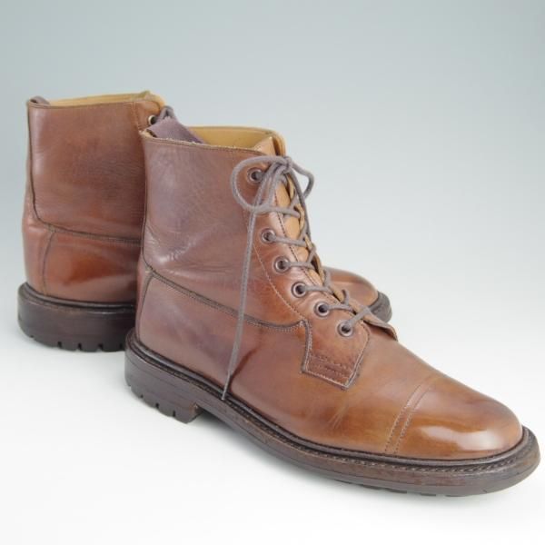 極上★トリッカーズ SIZE 7.5【コマンドソール仕様★カントリーブーツ/GRASSMERE】M6895/カーフ/茶/メンズ/Tricker's★e874