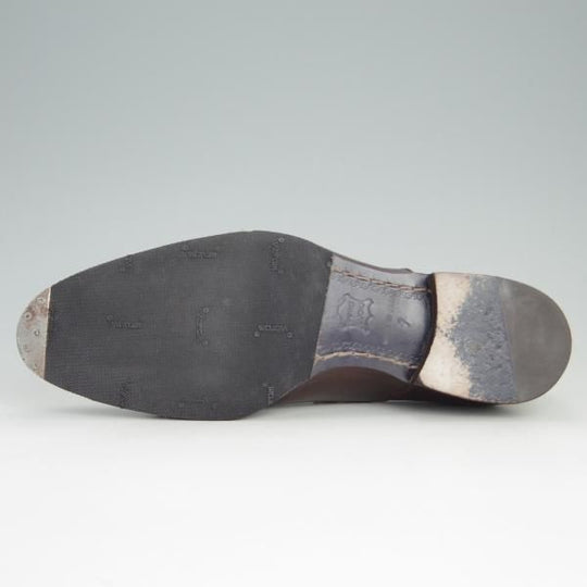 美品★トレーディングポスト SIZE 7【★クォーターブローグ/1007】カーフ/濃茶/メンズ/Trading Post★e878