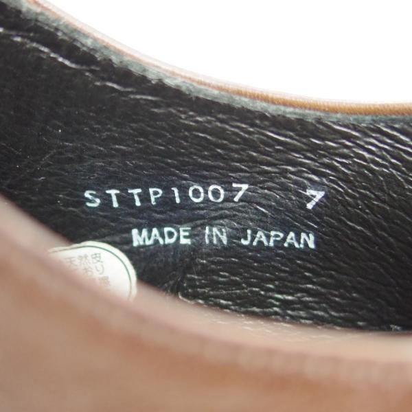 美品★トレーディングポスト SIZE 7【★クォーターブローグ/1007】カーフ/濃茶/メンズ/Trading Post★e878