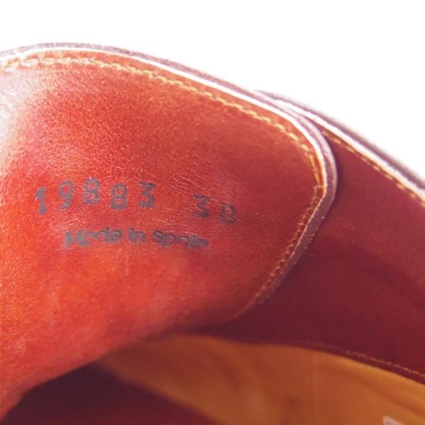 美品★(スペイン製)マグナーニ・セレクション SIZE 38【定価￥88,000-★スキンステッチ仕様/19883】カーフ/コニャック/MAGNANNI★e879