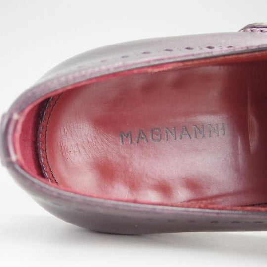 極美品★(スペイン製)マグナーニ SIZE 38【定価￥60,500-★オパンケ/ボロネーゼ製法】18344/セミブローグ/カーフ/MAGNANNI★e880