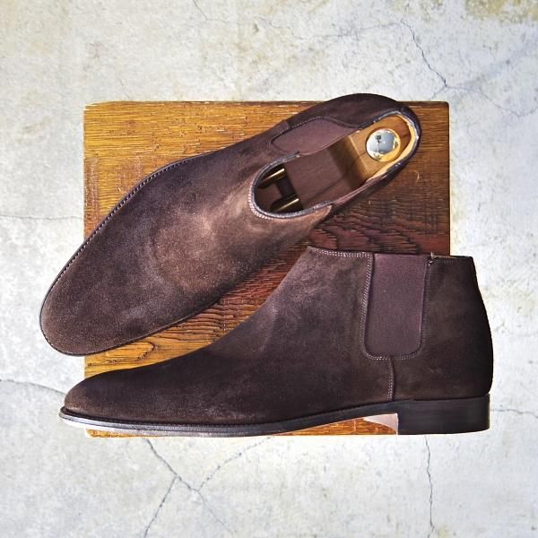 HERMES エルメス　サイドゴアブーツ　ジョンロブ　MadeinEngland ほぼ未使用☆ジョンロブ製 SIZE 42.5/UK7.5程度【貴重☆エルメス別注