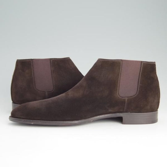 ほぼ未使用★ジョンロブ製 SIZE 42.5/UK7.5程度【貴重★エルメス別注/HERMES】JUSTIN/H103/サイドゴアブーツ/スエード/JOHN LOBB★e882