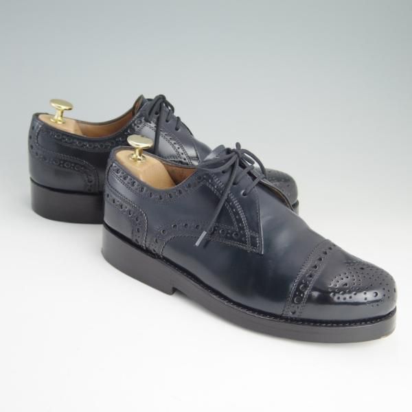 極美品★(独)ハインリッヒ・ディンケラッカー SIZE 5.5【定価￥159,500-★BEAMS限定品/コードバン/紺】RIO/Heinrich Dinkelacker★e883