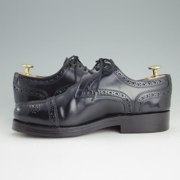 極美品★(独)ハインリッヒ・ディンケラッカー SIZE 5.5【定価￥159,500-★BEAMS限定品/コードバン/紺】RIO/Heinrich Dinkelacker★e883