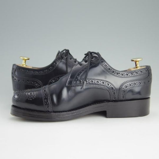 極美品★(独)ハインリッヒ・ディンケラッカー SIZE 5.5【定価￥159,500-★BEAMS限定品/コードバン/紺】RIO/Heinrich Dinkelacker★e883