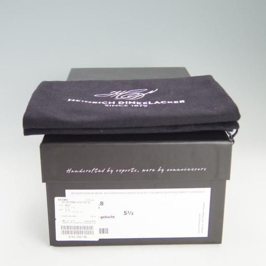 極美品★(独)ハインリッヒ・ディンケラッカー SIZE 5.5【定価￥159,500-★BEAMS限定品/コードバン/紺】RIO/Heinrich Dinkelacker★e883