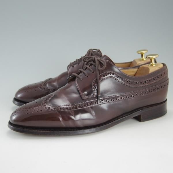 極上★(英)アルフレッド・サージェント 7.5F【貴重★(米)Jプレス/J.PRESS別注】87ラスト/ロングウイング/濃茶/Alfred Sargent★e897