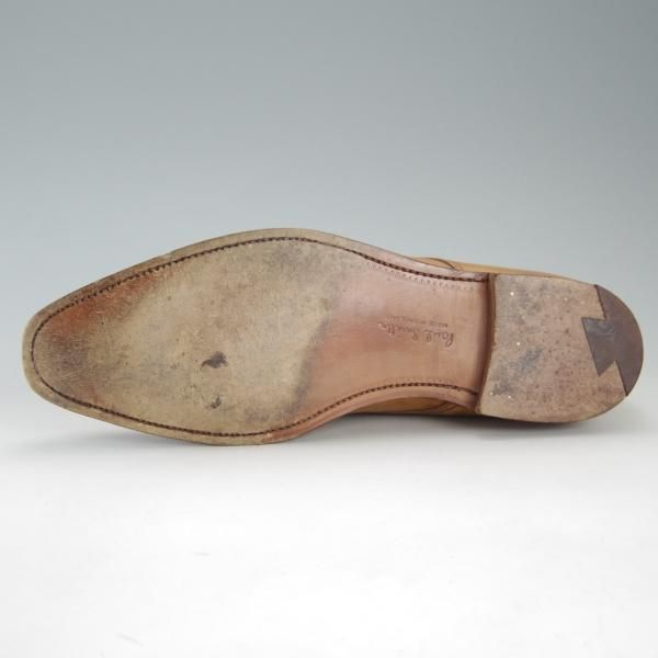美品★クロケット&ジョーンズ 8E【★(英)ポールスミス別注/Paul Smith】チャッカブーツ/カーフ/薄茶/メンズ/Crockett&Jones★e898