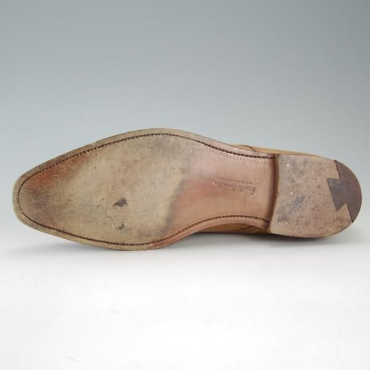 美品★クロケット&ジョーンズ 8E【★(英)ポールスミス別注/Paul Smith】チャッカブーツ/カーフ/薄茶/メンズ/Crockett&Jones★e898