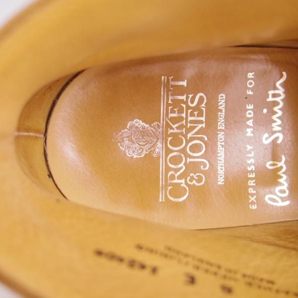 美品★クロケット&ジョーンズ 8E【★(英)ポールスミス別注/Paul Smith】チャッカブーツ/カーフ/薄茶/メンズ/Crockett&Jones★e898