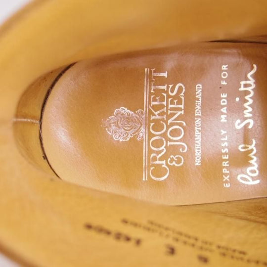 美品★クロケット&ジョーンズ 8E【★(英)ポールスミス別注/Paul Smith】チャッカブーツ/カーフ/薄茶/メンズ/Crockett&Jones★e898