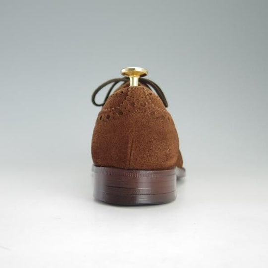 極上★チャーチ 65F/UK6.5【旧チャーチ★73ラスト/CHETWYND/チェットウィンド】3都市ロゴ/フルブローグ/スエード/茶/Church's★e899