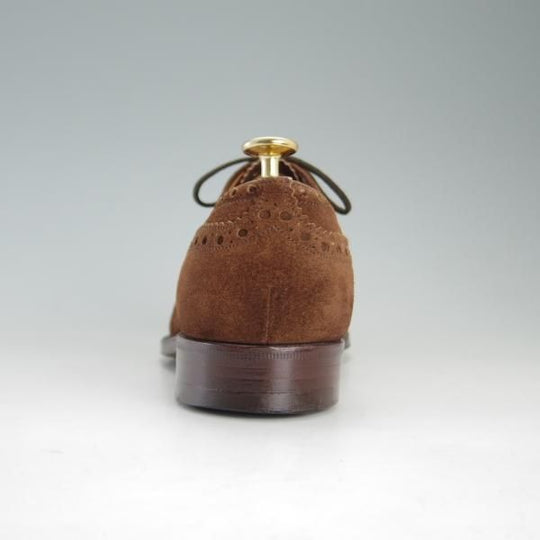 極上★チャーチ 65F/UK6.5【旧チャーチ★73ラスト/CHETWYND/チェットウィンド】3都市ロゴ/フルブローグ/スエード/茶/Church's★e899