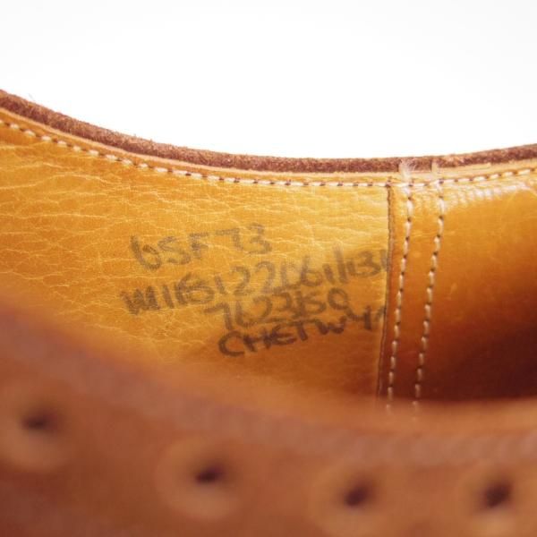 極上★チャーチ 65F/UK6.5【旧チャーチ★73ラスト/CHETWYND/チェットウィンド】3都市ロゴ/フルブローグ/スエード/茶/Church's★e899