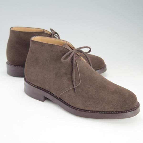 ほぼ未使用★チャーチ 60F/UK6【定価￥73,700-★ダイナイトソール仕様/RYDER 3/ライダー】チャッカブーツ/スエード/濃茶/Church's★e901