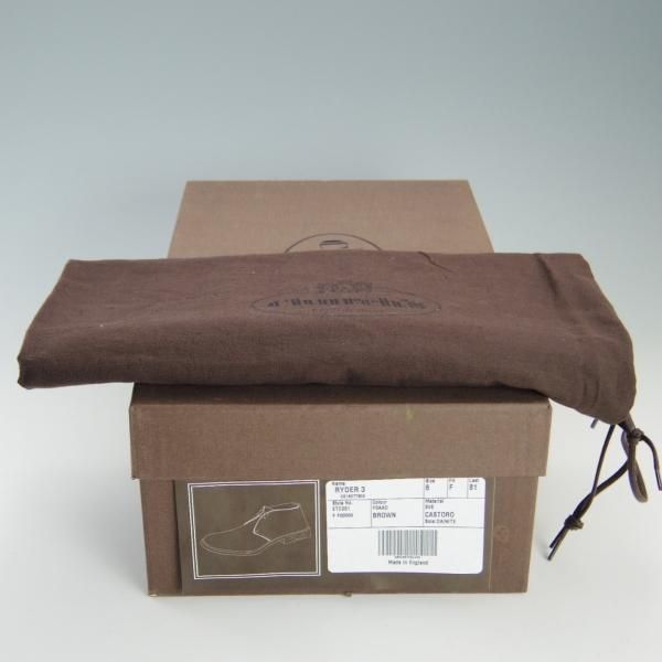 ほぼ未使用★チャーチ 60F/UK6【定価￥73,700-★ダイナイトソール仕様/RYDER 3/ライダー】チャッカブーツ/スエード/濃茶/Church's★e901