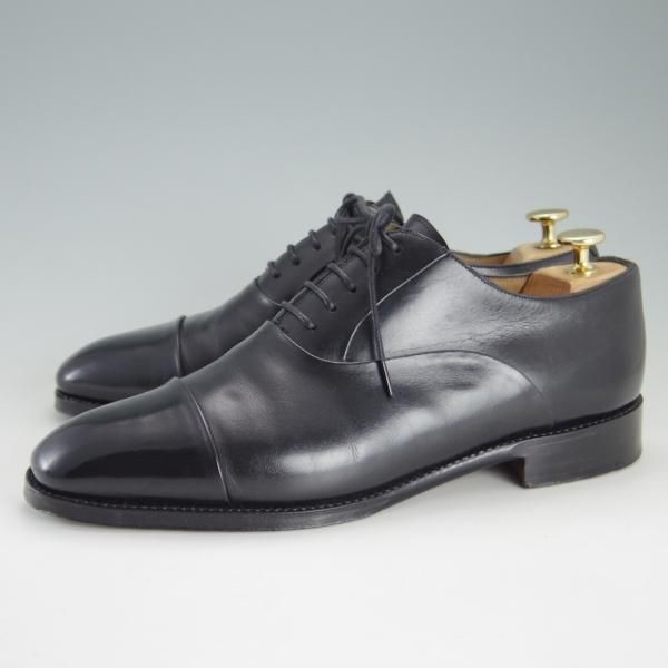 極上★(スペイン製)MEERMIN/メルミン SIZE 7.5【グッドイヤーウェルテッド製法★レベルソ仕上げ】ストレートチップ/カーフ/黒★e903