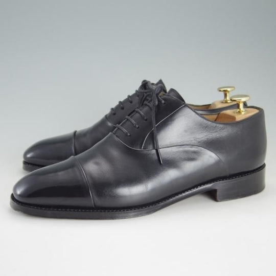 極上★(スペイン製)MEERMIN/メルミン SIZE 7.5【グッドイヤーウェルテッド製法★レベルソ仕上げ】ストレートチップ/カーフ/黒★e903