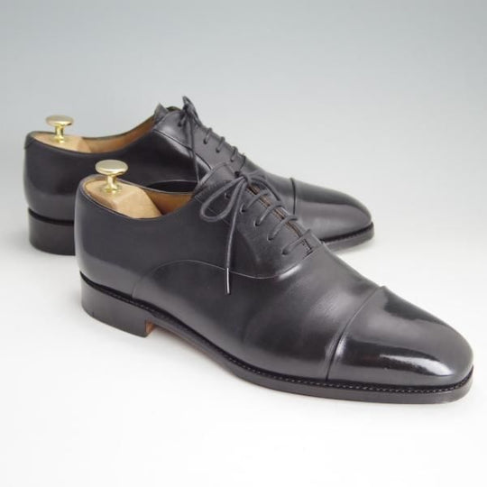 極上★(スペイン製)MEERMIN/メルミン SIZE 7.5【グッドイヤーウェルテッド製法★レベルソ仕上げ】ストレートチップ/カーフ/黒★e903