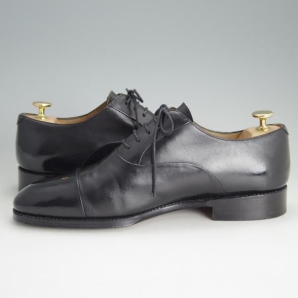 極上★(スペイン製)MEERMIN/メルミン SIZE 7.5【グッドイヤーウェルテッド製法★レベルソ仕上げ】ストレートチップ/カーフ/黒★e903