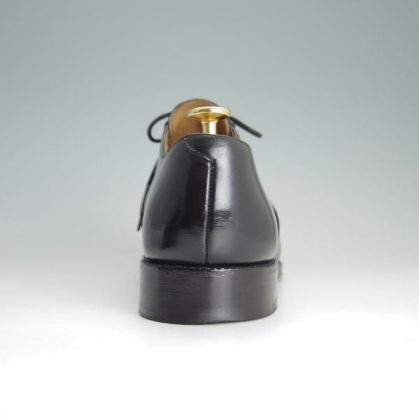 極上★(スペイン製)MEERMIN/メルミン SIZE 7.5【グッドイヤーウェルテッド製法★レベルソ仕上げ】ストレートチップ/カーフ/黒★e903