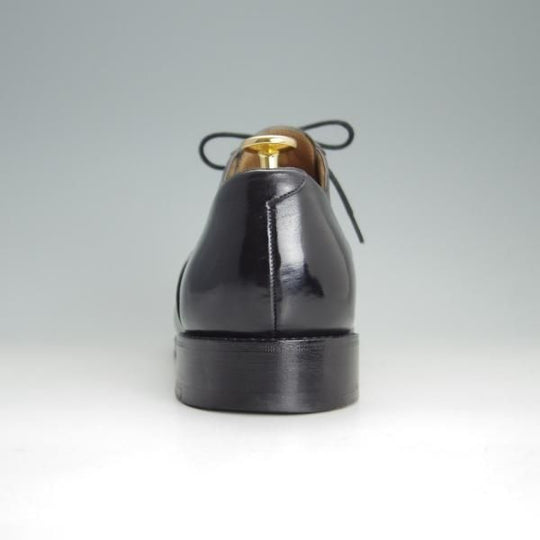 極上★(スペイン製)MEERMIN/メルミン SIZE 7.5【グッドイヤーウェルテッド製法★レベルソ仕上げ】ストレートチップ/カーフ/黒★e903