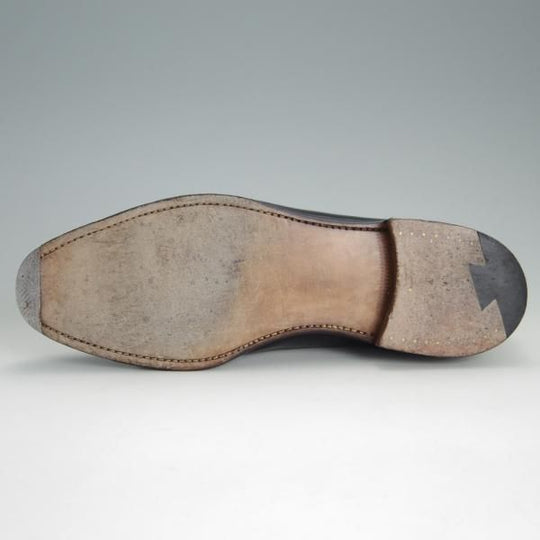 極上★(スペイン製)MEERMIN/メルミン SIZE 7.5【グッドイヤーウェルテッド製法★レベルソ仕上げ】ストレートチップ/カーフ/黒★e903