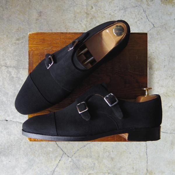 即決】MEERMIN メルミン『スペイン製』ダブルモンクストラップ ◇ 茶