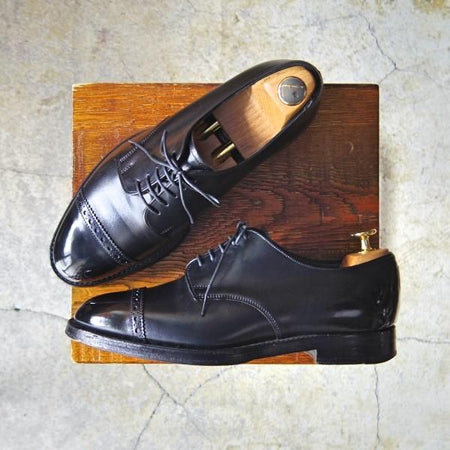 極上★(英)チーニー 6F【定価￥75,900-★パンチドキャップトゥ/ASTWELL】1886ラスト/カーフ/黒/メンズ/CHEANEY★e905