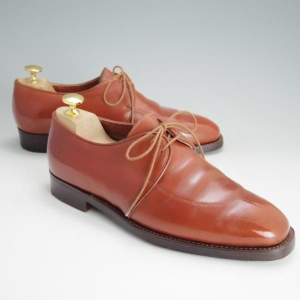 極上★(伊)シルヴァノ・ラッタンジ SIZE 6【貴重★シャドウステッチ仕様/BASSETT WALKER別注】Uチップ/カーフ/Silvano Lattanzi★e909
