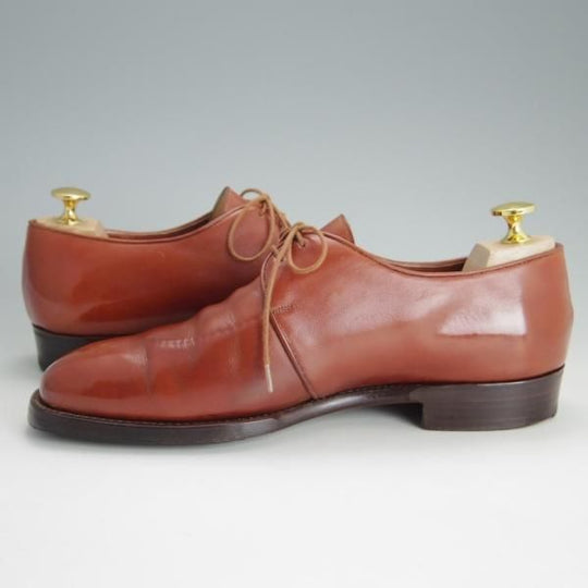 極上★(伊)シルヴァノ・ラッタンジ SIZE 6【貴重★シャドウステッチ仕様/BASSETT WALKER別注】Uチップ/カーフ/Silvano Lattanzi★e909