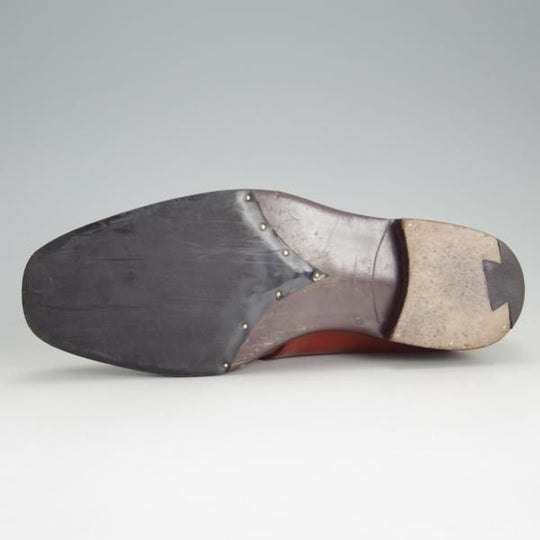 極上★(伊)シルヴァノ・ラッタンジ SIZE 6【貴重★シャドウステッチ仕様/BASSETT WALKER別注】Uチップ/カーフ/Silvano Lattanzi★e909