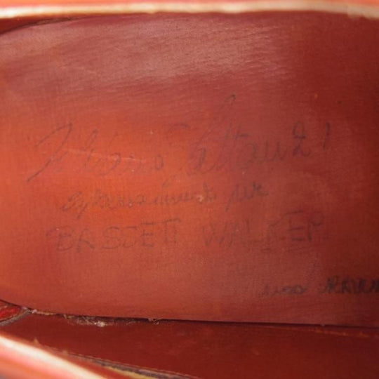 極上★(伊)シルヴァノ・ラッタンジ SIZE 6【貴重★シャドウステッチ仕様/BASSETT WALKER別注】Uチップ/カーフ/Silvano Lattanzi★e909