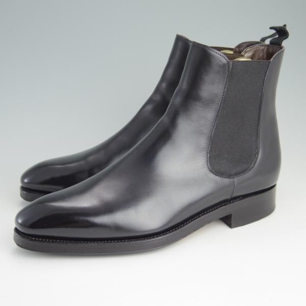 美品★(スペイン製)カルミナ SIZE 7【定価￥80,300-★サイドゴアブーツ/80216】RAINラスト/カーフ/黒/メンズ/CARMINA★e918