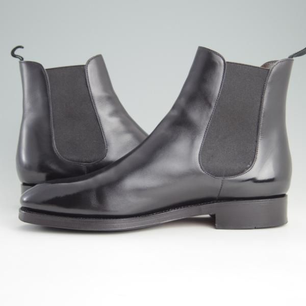 美品★(スペイン製)カルミナ SIZE 7【定価￥80,300-★サイドゴアブーツ/80216】RAINラスト/カーフ/黒/メンズ/CARMINA★e918