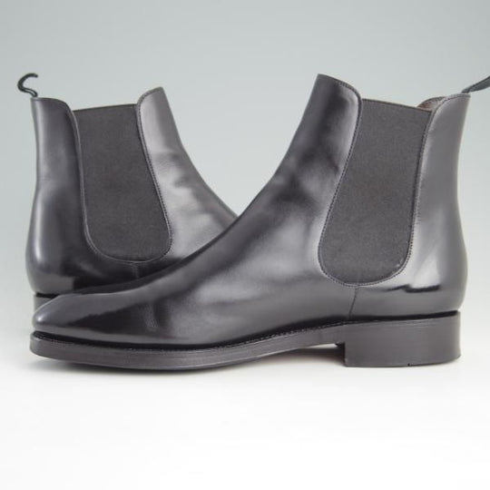 美品★(スペイン製)カルミナ SIZE 7【定価￥80,300-★サイドゴアブーツ/80216】RAINラスト/カーフ/黒/メンズ/CARMINA★e918