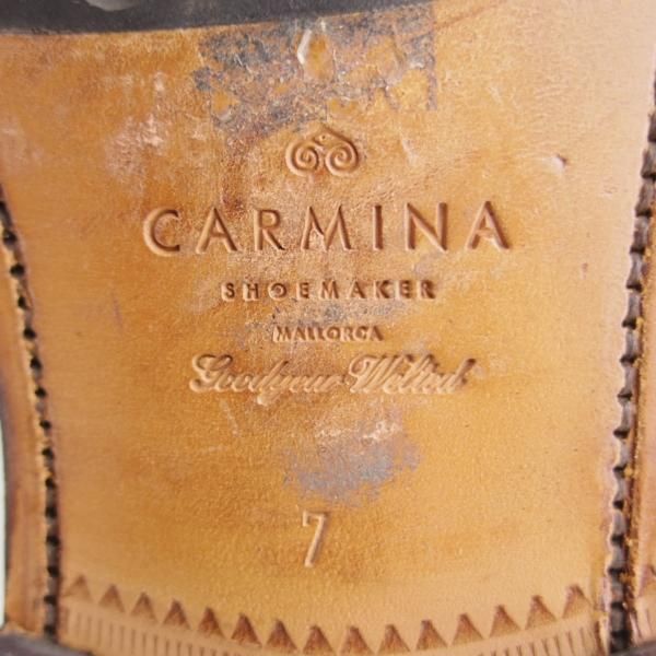 美品☆(スペイン製)カルミナ SIZE 7【定価￥80,300-☆サイドゴアブーツ