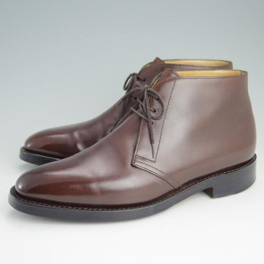 極上★ジョンロブ UK5.5程度【★チャッカブーツ/GIONO】ジオーノ/8896ラスト/カーフ/濃茶/メンズ/JOHN LOBB★e919