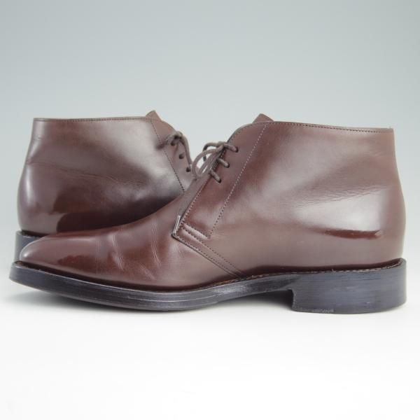 極上★ジョンロブ UK5.5程度【★チャッカブーツ/GIONO】ジオーノ/8896ラスト/カーフ/濃茶/メンズ/JOHN LOBB★e919