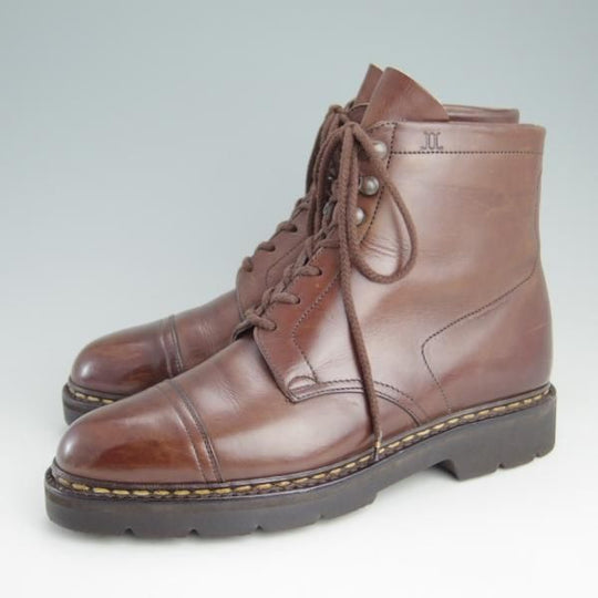 極上★ジョンロブ UK5.5【貴重★PARISロゴ時代の製品/コテージライン】BARROW/ブーツ/カーフ/茶/メンズ/旧ロゴ/JOHN LOBB★e920