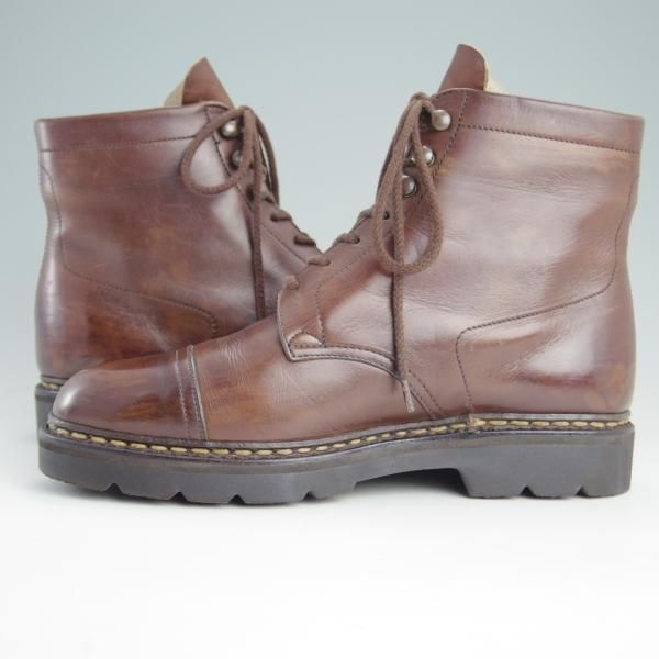 極上★ジョンロブ UK5.5【貴重★PARISロゴ時代の製品/コテージライン】BARROW/ブーツ/カーフ/茶/メンズ/旧ロゴ/JOHN LOBB★e920