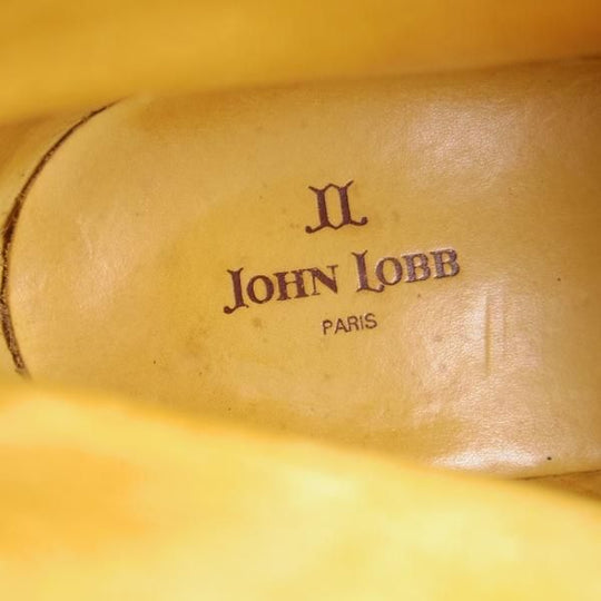 極上★ジョンロブ UK5.5【貴重★PARISロゴ時代の製品/コテージライン】BARROW/ブーツ/カーフ/茶/メンズ/旧ロゴ/JOHN LOBB★e920
